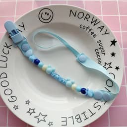 Pacifier Clips Handmade Holder Chain Silicone Pacifier Chains 5 Star Baby Teether Teething Chain Baby Gifts Girls Boys Chains