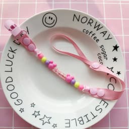 Pacifier Clips Handmade Holder Chain Silicone Pacifier Chains 5 Star Baby Teether Teething Chain Baby Gifts Girls Boys Chains