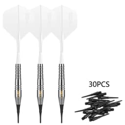 CyeeLife 18g Copper Dart Barrel Electronic Soft Tips Dart Bar Games 30 Soft Dart Tips