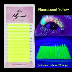 Colour Lash Extension Red Purple Blue Pink White Brown Flu Color False Individual Eyelash Extension Silk Russian Volume Lashes