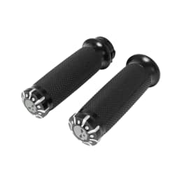 Motorcycle 1.25'' Universal Rubber Hand Grips CNC Handlebar For Harley Sportster 883 1200 Iron XL VRSC Touring Dyna Softail