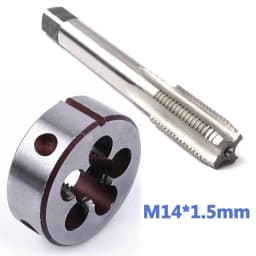 M10/M12/M14/M16/M15/M18/M20 Screw Thread Metric Tap Die Set Right Hand HSS Machine Threading Taper Plug Round Threading