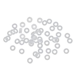 100Pcs Silicone Rubber Stoppers Ring Bead Charms Bracelets Compatible for Use Alone or with Clip Lock Spacer Charm Beads