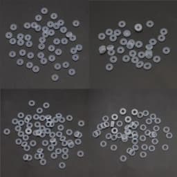 100Pcs Silicone Rubber Stoppers Ring Bead Charms Bracelets Compatible for Use Alone or with Clip Lock Spacer Charm Beads