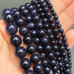 Natural Stone Blue Turquoises Agates Tiger Eye Lapis Lazuli Amazonite Round Beads For Jewelry Making DIY Bracelet Accessories