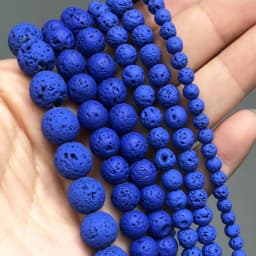 Natural Stone Blue Turquoises Agates Tiger Eye Lapis Lazuli Amazonite Round Beads For Jewelry Making DIY Bracelet Accessories