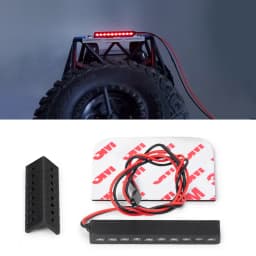 YEAHRUN Red/Yellow 32/65mm Light Lamp Bar for Axial SCX10 90046 Wraith RR10 TRX-4 D90 Tamiya 1/10 RC Crawler Model Car