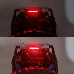 YEAHRUN Red/Yellow 32/65mm Light Lamp Bar for Axial SCX10 90046 Wraith RR10 TRX-4 D90 Tamiya 1/10 RC Crawler Model Car