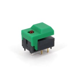 10Pcs PB86-A1 6Pin With LED Momentary SPDT Square Push Button Tact Switch for Stage Equipment Control
