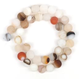 Natural Stone White Black Dull Polish Matte Agates Onyx Smooth Round Beads For Jewelry Making DIY Bracelet 15'' 4 6 8 10 12mm
