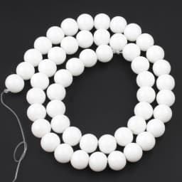 Natural Stone White Black Dull Polish Matte Agates Onyx Smooth Round Beads For Jewelry Making DIY Bracelet 15'' 4 6 8 10 12mm