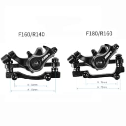 ZEEM Bicycle Disc Brake Aluminum Alloy Mechanical Wire Pull Disc Brake Caliper MTB Bike Accessories Riding Equipment