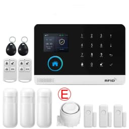 GSM Alarm System for Home Works with TUYA Smart Home App Burglar Security 433MHz 2G WiFi Alarm Wireless Control PG103