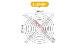 Cooling Fan Guard Metal Grill Computer Cover Fan Grill 30mm 40mm 50mm 60mm 70mm 80mm 90mm 120mm 135mm 140mm 170mm 200mm