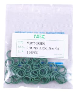 70pcs( 10.8*2.4mm ) #8 R134a NBR Rubber O-Ring Seal Kit, High Temperature Resistance for Car Air Conditioning Valve 5/16 3/8 1/2