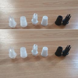 Plastic Cable 25PCS/lotStrain Plastic White/Black Reliefs Wire Clamp Male M10Thread Cord Grips For Pendant Light Accessories
