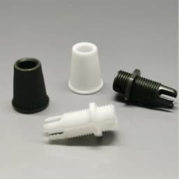 Plastic Cable 25PCS/lotStrain Plastic White/Black Reliefs Wire Clamp Male M10Thread Cord Grips For Pendant Light Accessories