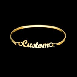 31 Styles New Stainless Steel Customized Bangle Personalized Nameplate Letter Heart Bracelet For Women Girl Jewelry Wedding Gift
