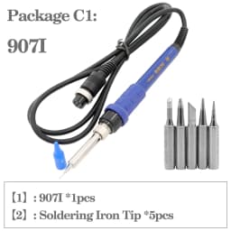 YIHUA soldering station special soldering iron, 907I 907A 907F is suitable for Yihua series soldering station 992D 995D 868D