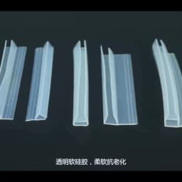 2 Meter/lot Widened F/h shape silicone rubber shower room door window glass seal strip weatherstrip for 6/8/10/12 mm glass