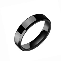 Auxauxme Personlized Name Wedding Rings Stainless Steel Engraved Name Date Custom Jewelry for Women Men Anniversary Jewelry Gift