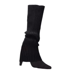 Women 80s Fluorescent Colored Knit Leg Warmers Ribbed Footless Socks Stockings Halloween Accessories