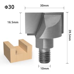 1pcs 10MM Shank CNC Cleaning Bottom Router Bit Woodworking Tools Two Screw Thread Cutter Lock Milling Cutter