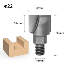 1pcs 10MM Shank CNC Cleaning Bottom Router Bit Woodworking Tools Two Screw Thread Cutter Lock Milling Cutter