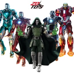 ZD Original Doctor Doom Iron Man MK8 MK31 MK32 MK10 MK19 Tiger 1/10 Armor Marvel legends Avengers Action Figure Toys Model Gift