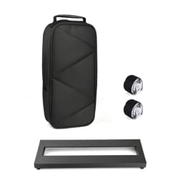 Guitar Effect Pedal Board Guitar Pedalboard Aluminum Alloy Pedalboard 15×4.9 Inch with Carrying Bag Effect Pedal Plate