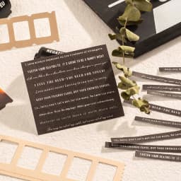 Yoofun 94pcs/pack Vintage Material Pack Includes Stripe Stickers Film Frame Material Paper for Journaling Scrapbooking Decration
