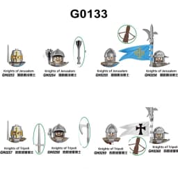Medieval Knight Serie Figures Building Blocks Warrior Soldiers Guards Lion Heart Hospital Teutonic Knight Battle Pastor Kid Gift