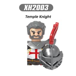 Medieval Knight Serie Figures Building Blocks Warrior Soldiers Guards Lion Heart Hospital Teutonic Knight Battle Pastor Kid Gift