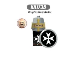 Medieval Knight Serie Figures Building Blocks Warrior Soldiers Guards Lion Heart Hospital Teutonic Knight Battle Pastor Kid Gift