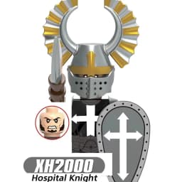 Medieval Knight Serie Figures Building Blocks Warrior Soldiers Guards Lion Heart Hospital Teutonic Knight Battle Pastor Kid Gift
