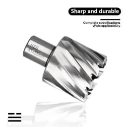 1pc HSS Hole Cutter 6-60mm Weldon Shank Hole Saw Hollow Drill Bit HSS Core Drill Bit For Metal Drilling Tools