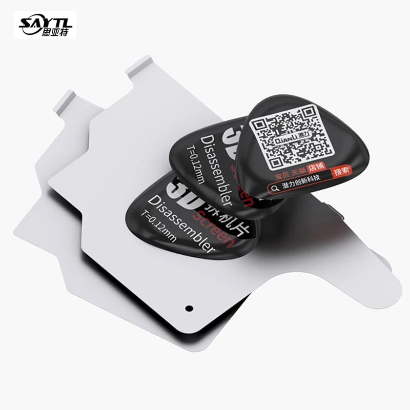 QianLi Mobile Phone LCD Screen Spudger Opening Pry Card Ultra Thin Flexible Disassemble Steel Metal Phone Repair tools