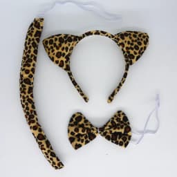 Adult Kids Party Koala Bear Ear Headband Bow Tie Tail Set Gifts Animal Hair Bands Plush Birthday Halloween Costume Cosplay