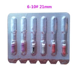 Dental C+ files Endodontic C-pilot files Stainless Steel C Files 6-10# 6pcs/pack Root Canal Files 25mm For Endodontic Dentistry