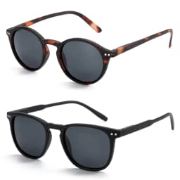 ZENOTTIC Retro Small Round/Square Polarized Sunglasses Vintage Lightweight Frame for Men Women Fashion Shade