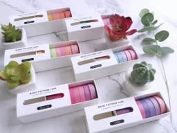 JIANWU 8pcs/set Retro Solid Color Basic Decoration Washi Tape Set DIY Scrapbook Cute Sticker Kawaii Masking Tape School Supplies