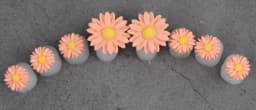 Candy Color 8pcs Daisy Silicone Toe Separator Foot Finger Divider Form Manicure Pedicure Care Nail Art Tool Holder Accessory