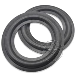 2x 2.5" Inch Speaker Foam/Cloth Folded Edge Ring Loudspeaker Woofer Repair Surround Circle Replacement Parts 63-69mm/2.48"-2.72"