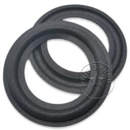 2x 2.5" Inch Speaker Foam/Cloth Folded Edge Ring Loudspeaker Woofer Repair Surround Circle Replacement Parts 63-69mm/2.48"-2.72"