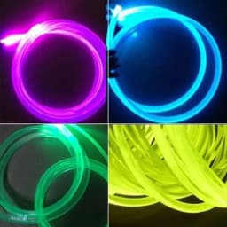 1M PMMA Side Glow Optical Fiber Cable D1.5/2/2.5/3/4/5mm Car Optic Cable Ceiling Lighting for Home Garden Party Light Decoration