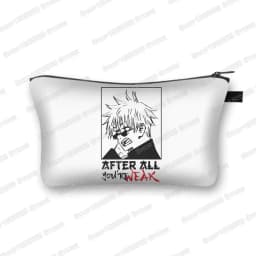 Japanese Anime Jujutsu Kaisen Cosmetic Bag Gojo Satoru Tops Yuji Itadori Girls Makeup Bags Women Cosmetic Case Mini Handbag