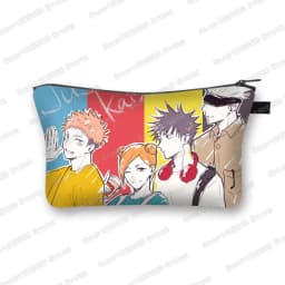 Japanese Anime Jujutsu Kaisen Cosmetic Bag Gojo Satoru Tops Yuji Itadori Girls Makeup Bags Women Cosmetic Case Mini Handbag
