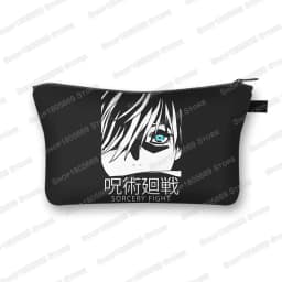 Japanese Anime Jujutsu Kaisen Cosmetic Bag Gojo Satoru Tops Yuji Itadori Girls Makeup Bags Women Cosmetic Case Mini Handbag