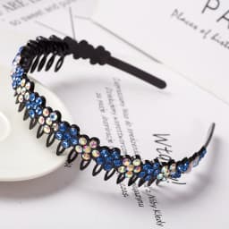 Unisex Alice Hairband Bezel Headband Men Women Sports Hair Band Hoop Top Metal Double Bangs Flower Rhinestone Hair Accessories
