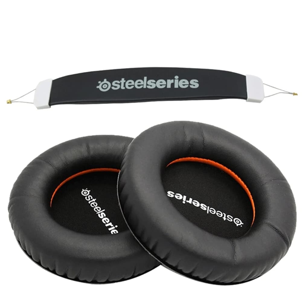 For Steelseries Siberia V1 V2 V3 Headset Sponge Cushion Earbud Cover Headphone Replacement Foam Earpads +headband Pads